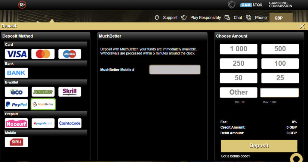 MuchBetter withdrawal casino - Mega Riches