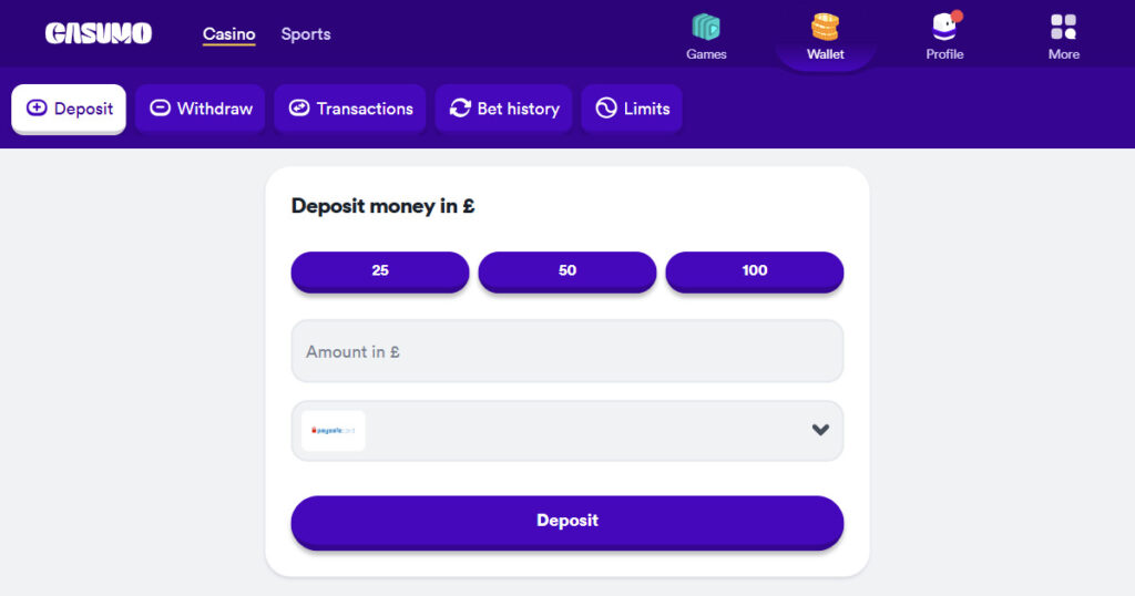 Paysafecard casino site - Casumo