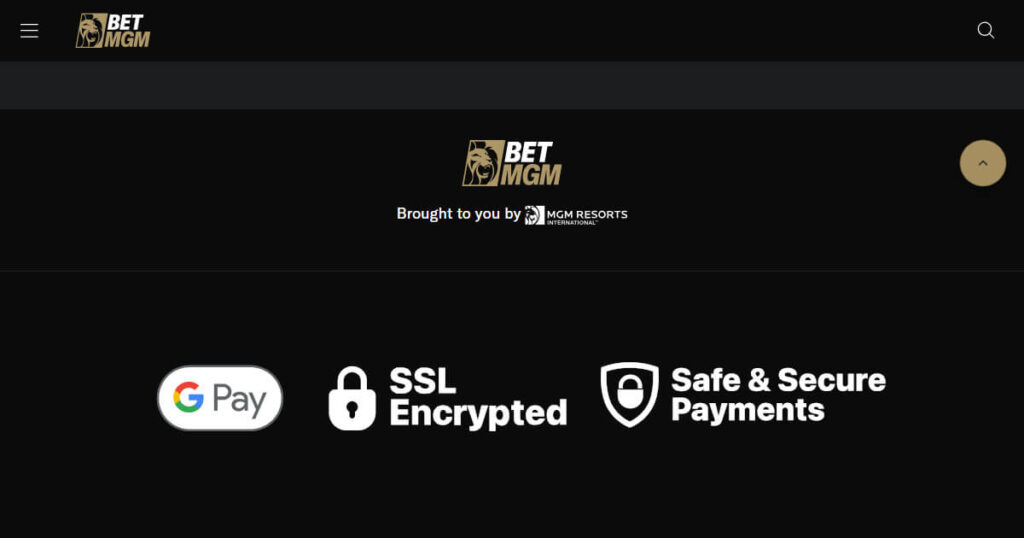 Popular Google Pay casino site - BetMGM