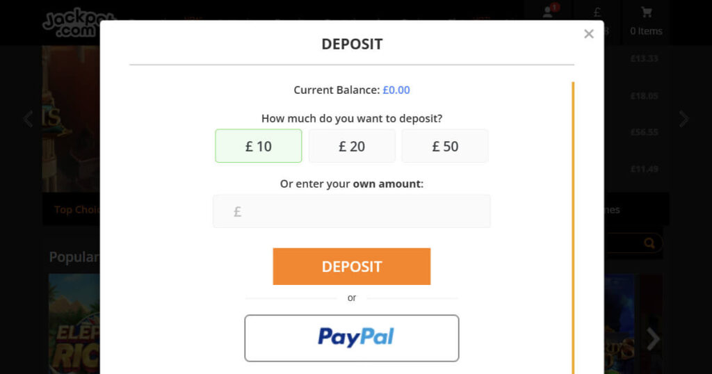 Recommended PayPal casino - Jackpot.com