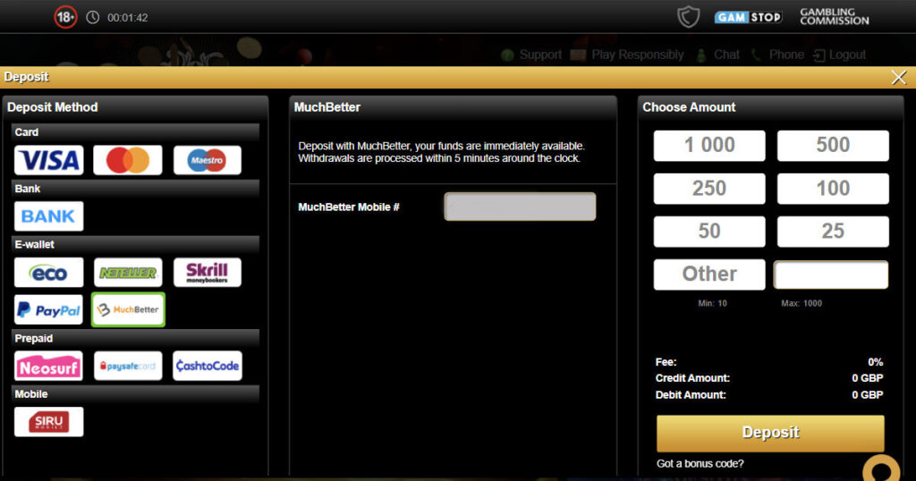 Top MuchBetter casino UK - Videoslots